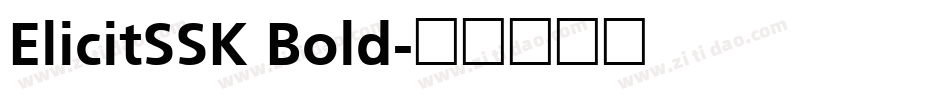ElicitSSK Bold字体转换